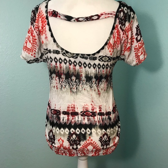 AB Studio Tribal Print w/embellished neck - Picture 3 of 5